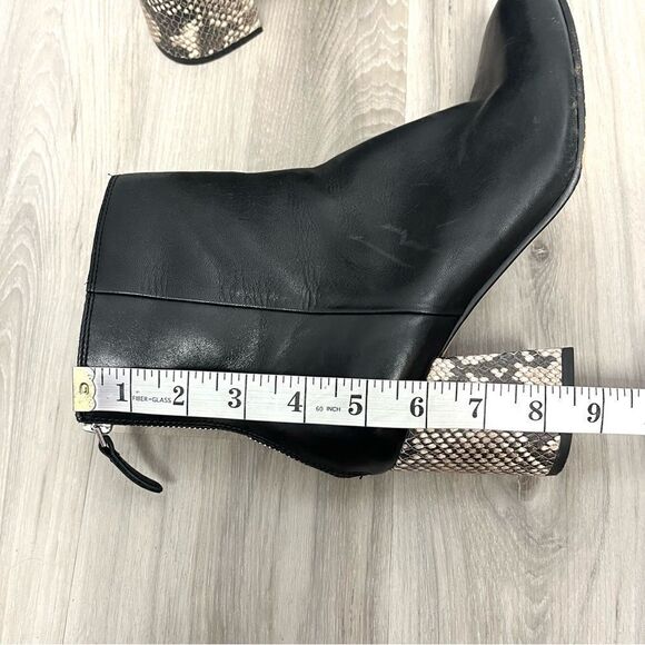 Dolce Vita Boots Women’s 8.5 Vidal Black Square Toe Heeled Ankle - Picture 6 of 8